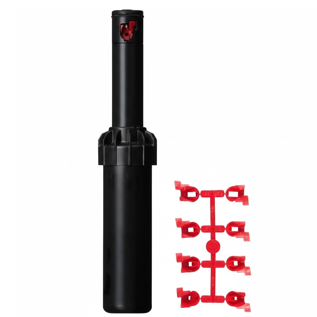 Suinga Aspersor de Riego Hunter PGJ-04 1/2'' | Pack 10 Aspersores de Riego para Cesped | Alcance 4,3-11,6 Metros | Angulo Ajustable | Aspersor de Turbina Emergente para Jardin