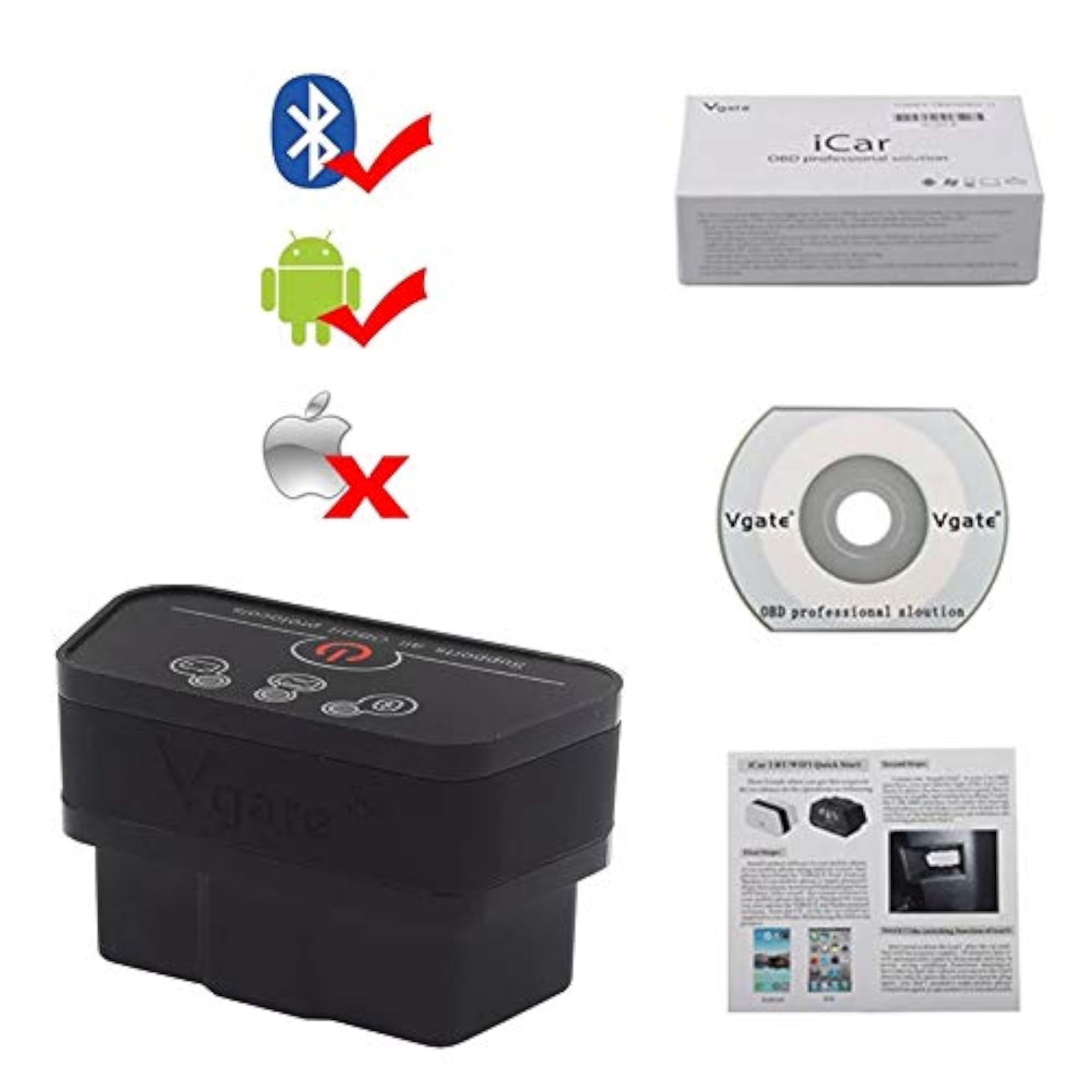 Vgate iCar 2 Bluetooth OBD II Auto Diagnostic Tool