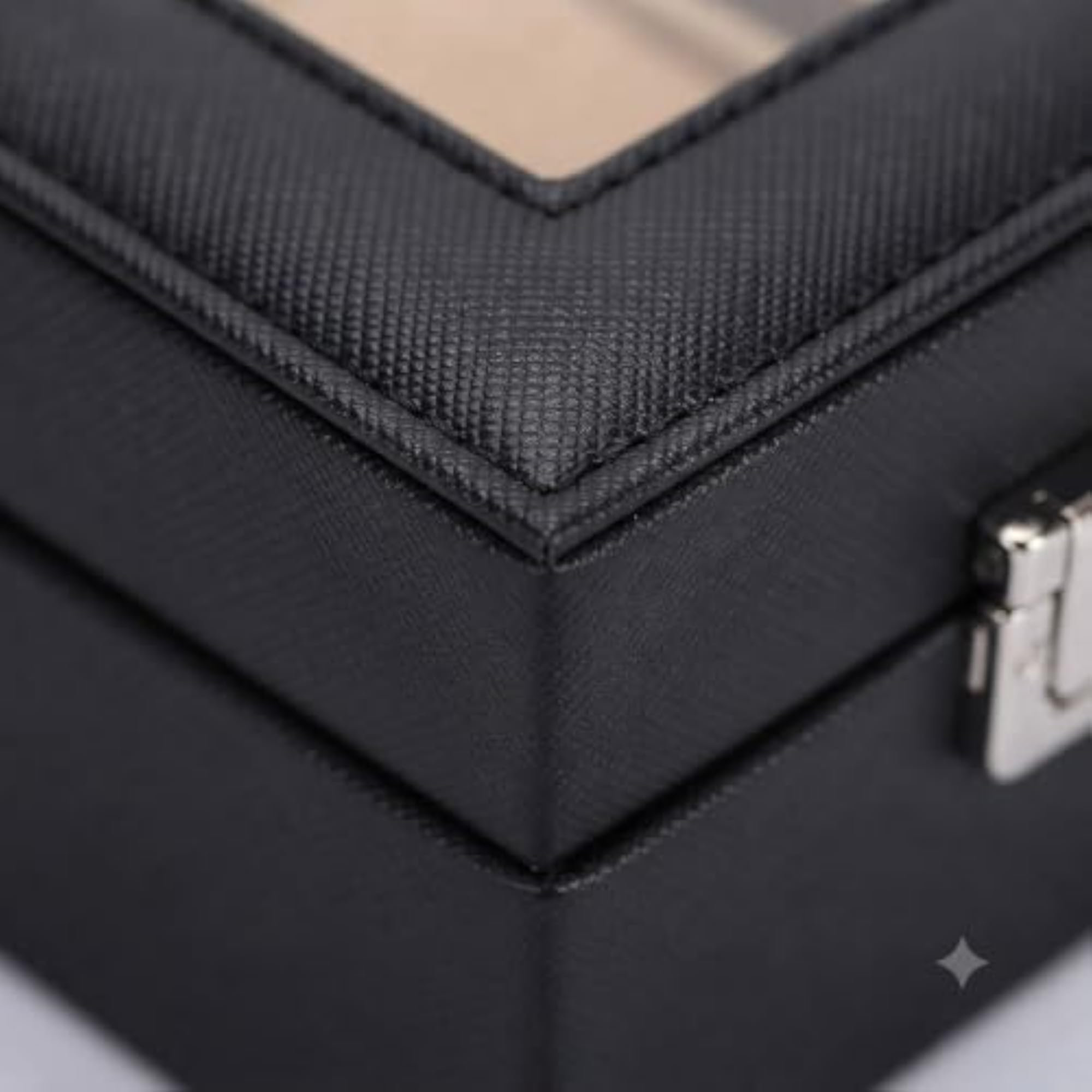 Multi-Layer PU Leather Jewelry Box Organizer for Women, Large Capacity