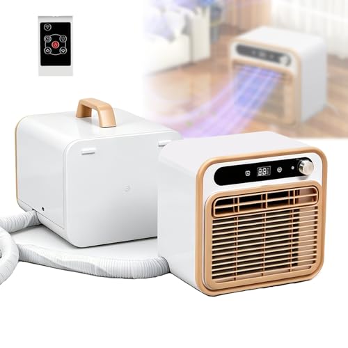 Aire acondicionado portátil, unidad de refrigeración silenciosa de 1500 W con flujo de aire de 130 m³/h, temporizador de 12 horas, control táctil/remoto/WiFi, ligero (13 kg), ideal para camping/carava