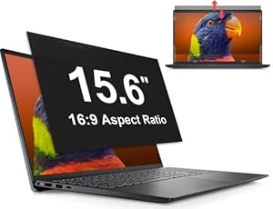 15.6 Pouces Filtre de Confidentialité, Filtres d'écran pour Ordinateur Portable Compatible avec HP/Dell/Acer/Lenovo/Thinkpa... Amovible Anti-Lumière Bleu Protection Ecran PC 16:9