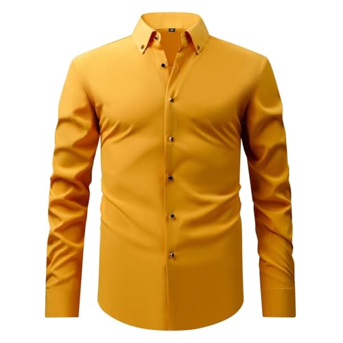 【DESIGN E SENSORIALITÀ】Questa camicia uomo paillettes​ affascina con il suo design festivo e luminoso. Il taglio classico e la qualità del tessuto elastico rendono questa camicia capodanno uomo​ il compagno ideale per le feste. Una scelta perfetta per completare un look per un'autentica camicia uomo carnevale.