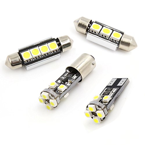 Kit de 21 luces LED para auto 12V Canbus interior y placa miniatura 3