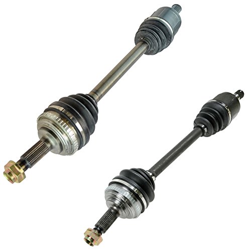 Image of TRQ Front Driver and Passenger Side CV Axle Assembly Set 2 Piece Compatible with 1998-2002 Honda Accord I4 2.3L Manual Transmission