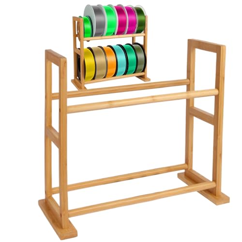 Support imprimante 3D filament rack de rangement bureau robuste en bois
