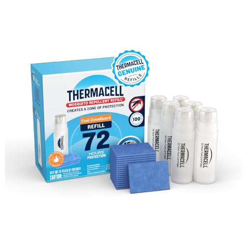Image of Thermacell Fuel-ZoneGuard Mosquito Repellent Refill; 15-Foot Zone of Scientifically Proven Outdoor Protection; Fuel-Powered; Patio Shield; 72-Hr Refill; Bug Spray Alternative; Scent Free; DEET-Free
