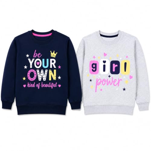 Image of NammaBaby Girls Cotton Round Neck Sweatshirt
