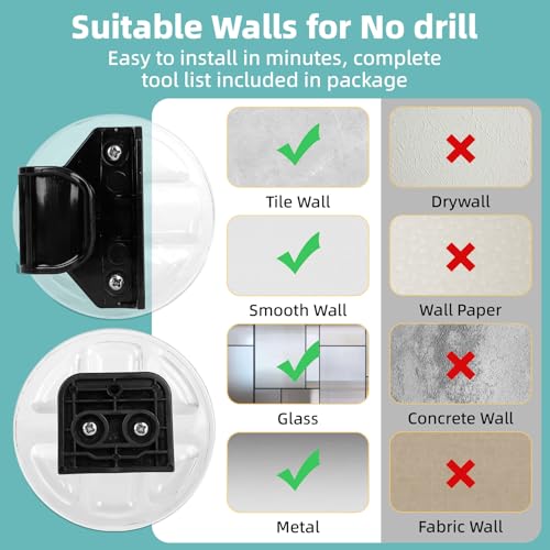 Miumoon No Drill Retractable Baby Gates Parts, Small Size No Drilling Accessory for 59\" Miumoon Retractable Gate (Black, Small) - Thumbnail 5