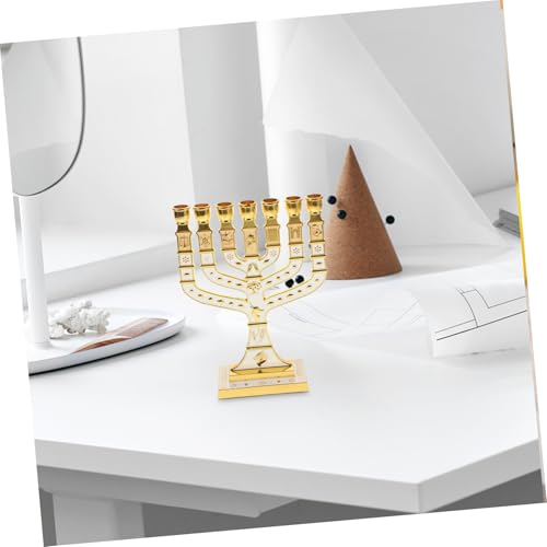 Support pour bougie pilier de Hanoukka et chandelier de table élégant