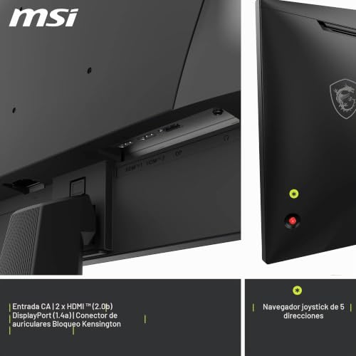 Miniatura 6 de MSI mag 275QFA E20 Monitor Gaming 27",2560 x 1440,WQHD Rapid IPS,200Hz,0,5ms,Compatible con HDR,Compatible con G-Sync, AMD FreeSync Premium, protección Ocular,visión con IA, HDMI 2.0b,DP 1.4a,Negro