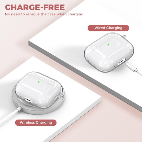 Image of OTOPO for Airpods Pro 3 Case Clear with Cleaning Kit 2025, Soft TPU Transparent Apple AirPods Pro 3rd Generation Protective Cover Skin Women Men for iPod Pro3 Case -Clear