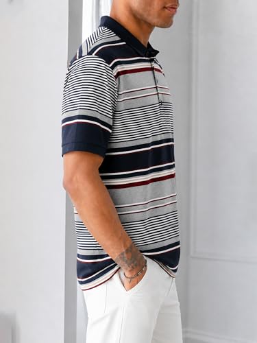 Image of Noble Monk Men's Regular Fit Polo Neck T-Shirt | Half Sleeve