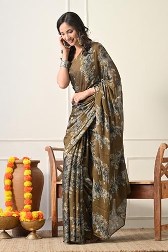 Image of MIRCHI FASHION Saree for Woman Chiffon Tie Dye Printed | Lightweight Daily Wear Women's Sari with Unstitched Blouse Piece (Available in 10 Colors)