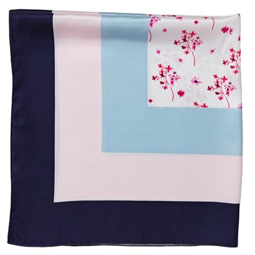 Image of Satin Silk Small Square Scarf for Women, Printed Soft and Comfy Neck Head Tie Scarf Bandana