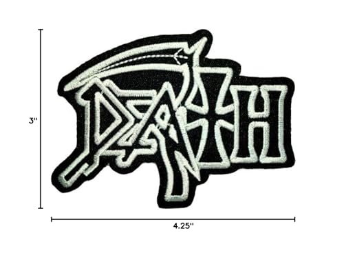 PLESIU Death Music Songs Heavy Metal t Shirts Logo MD01 Iron on Patches