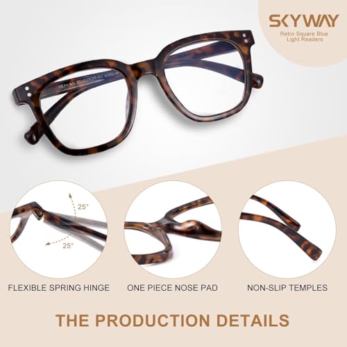 SKYWAY 2 Pack Reading Glasses Women Men - Image 4