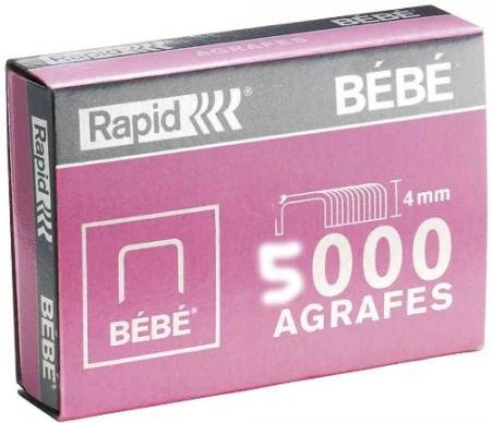 Agrafes Bébé cuivrées RAPID anti-rouille pour reliure durable