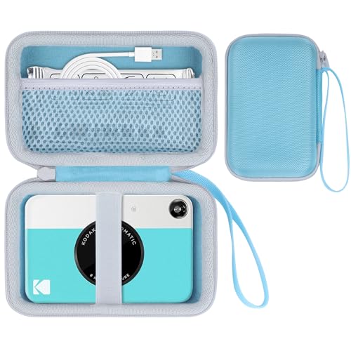 Funda rígida para cámara instantánea Kodak Printomatic azul y blanca miniatura 1