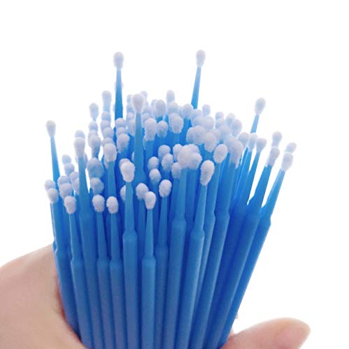 JZK 400x Kunststoff Microbrush Einweg Microbürsten Wimpernbuerste für Augen Bilden, Reinigung Und Wimpernverlängerung