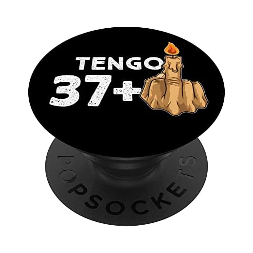 37+1 Dedo Medio Vela De Cumpleaños Para El 38º Cumpleaños PopSockets PopGrip Intercambiable