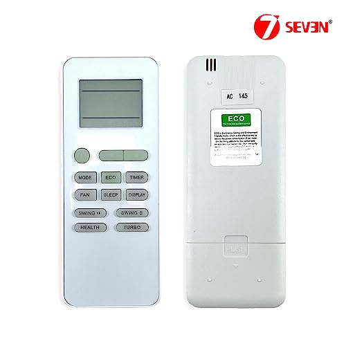 Image of 7SEVEN Compatible Mitashi Ac Remote Original GYKQ-52 Model 145 with ECO Hotkey Suitable for Split and Window Air Conditioner Recommend to Match Exisiting Remote Control Key by Key