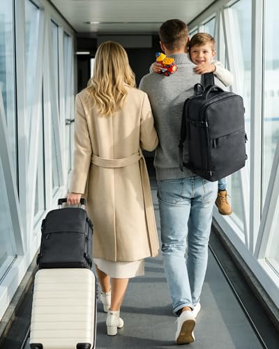 SZLX Sac à Dos Sous Vide Voyage 40x30x20 avec pompe Ryanair Bagage Cabine 40x30x20 Sous Vide pour Ryanair Wizz air vueling Easyjet Bagage à Main Femme Homme avec Compartiment Chaussures – Image 3