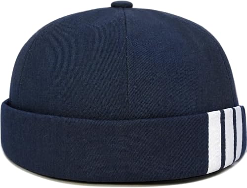 Image of Dome Brimless Hats for Women Men Beanie Docker Cap Sailor Skull Cap