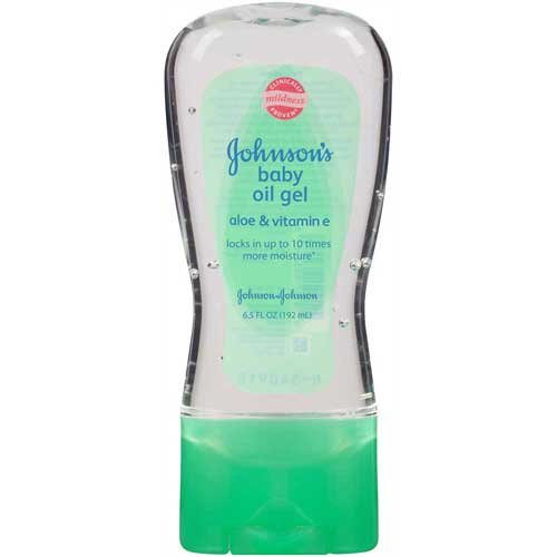Johnson & Johnson 003296 Baby Oil Gel with Aloe Vera & Vitamin E, 6.5 oz. (Pack of 24)