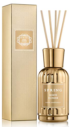 SPRING Fragrance Reed Diffuser Set | 3.4 oz (100ml) | Fragrance Made in France | Home Décor | Scented Aromatic Oil | Room Air Freshener White Flower | Lily, Jasmine, Lily of The Valley and Tuberose SPRING Fragrance Reed Diffuser Set | 3.4 oz (100ml) | Fragrance Made in France | Home Décor | Scented Aromatic Oil | Room Air Freshener White Flower | Lily, Jasmine, Lily of The Valley and Tuberose
