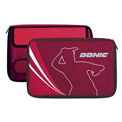 Schildkröt Donic Housse Tennis de Table Legends Plus, pour Jusqu'à Deux Raquettes, Compartiment à Balles Supplémentaire, 818541