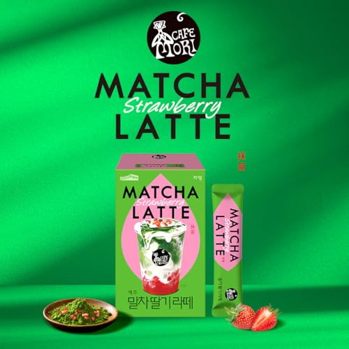 Té Matcha Latte sabor Frutilla 10 sticks miniatura 3