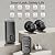 VCHOO Keyless Entry Door Lock with Handle, App Control Door Locks for Front Door, Auto Lock Keypad Door Lock with Handle, Smart Door Lock for Home Hotel Bedroom with 2 Door Knobs, Matte Black