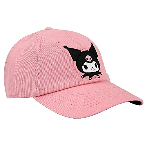 Bioworld Kuromi Bordada Gorra Rosa de Algodón miniatura 3