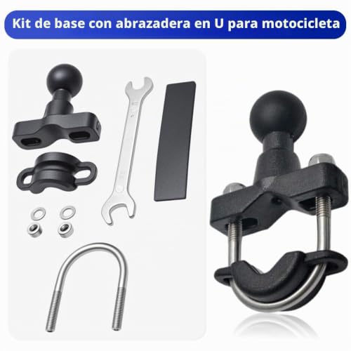 Base de manillar Baceyong de 1" para RAM Mount moto bicicleta carril 7