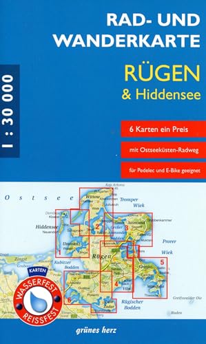 Rad- und Wanderkarten Rügen & Hiddensee: (Wasser- und reißfeste Karten)