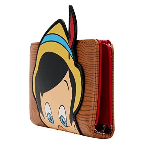 Loungefly Disney Pinocchio Peeking Faux Leather Flap Wallet3