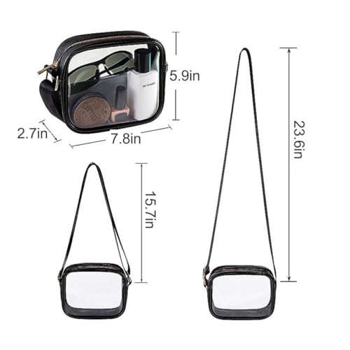 Clear Bag For Stadium Events,Crossbody Bags For Women Purses2