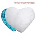 Play Tailor Sequin Heart Pillow with Insert Heart Shaped Reversible Sequins Pillows Decorative Cushion (13