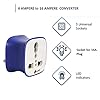 Nuianil 16 amp Socket Adaptor for 5amp to 15amp Converter Plug Use ...