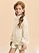 rrhss Girls Mock Neck Loose Knit Sweaters Kids Long Sleeve Slouchy Warm Cute Fashion Pullover Tops 5-14 Years Apricot