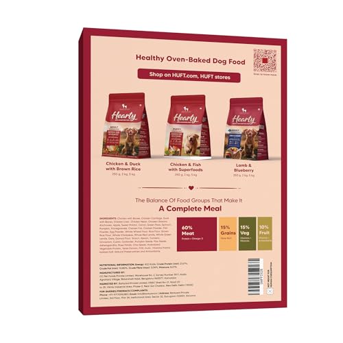 HUFT-Hearty-Oven-Baked-Chicken-Duck-with-Brown-Rice-Adult-Dog-Dry-Food-All-Breed-70-gm