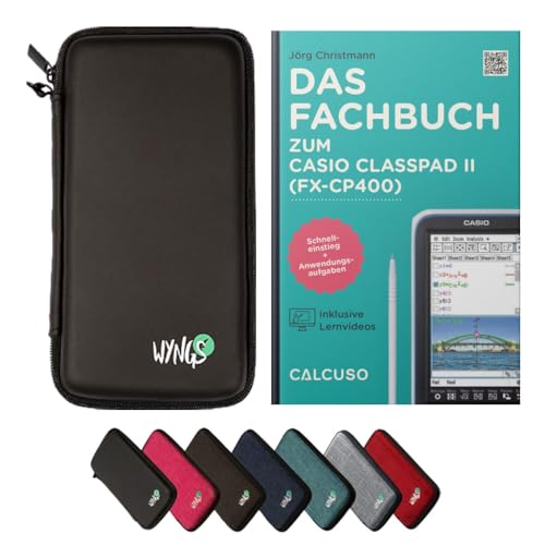 CALCUSO Zubehör Standardpaket Schwarz kompatibel für Grafikrechner Casio Classpad II (fx-CP400)
