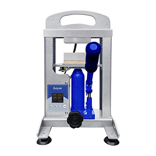 Dulytek DHP5-E - Máquina térmica hidráulica de 5 toneladas de fuerza de presión Dual Heat 76x102 mm placas de control de dos canales Cover