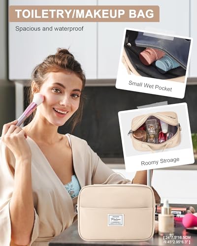 Image of Gym Bag Womens Mens with Shoes Compartment and Wet Pocket Travel Duffel Bag for Women for Plane Sport Gym Tote Bags with Toiletry Bag Waterproof Weekend Overnight Carry on Bag Hospital Holdalls