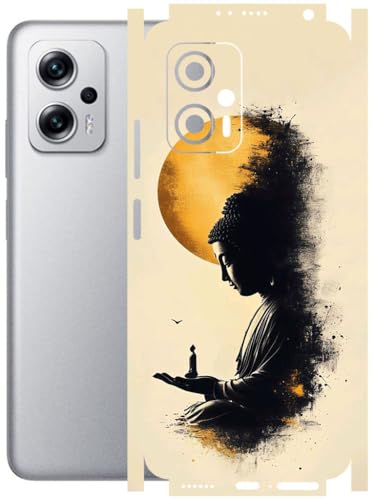 Image of AtOdds - Full Body Back Screen Guard Protector Film - Lamination Wrap Skin Sticker Compatible with REDMI K50i (5G) | Scratchproof Matte Finish (Divine)