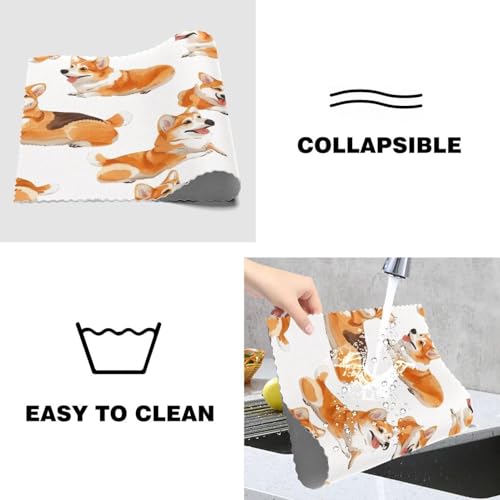 Set de table Corgi antidérapant de qualité supérieure pour table à manger protégée - 5