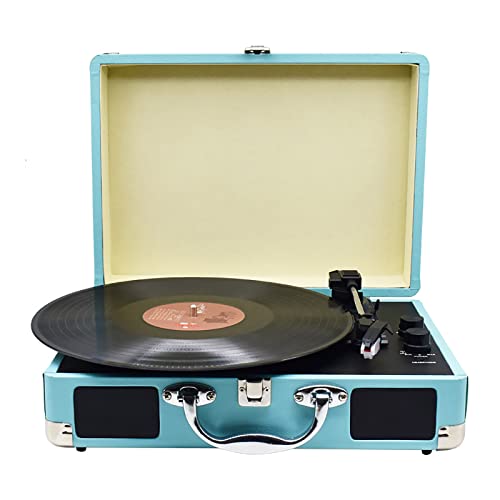 Tourne-Disque Bluetooth, Platine Vinyle Portable à 3 Vitesses, Haut-parleurs stéréo intégrés, Conception de Valise… - Les Beatles, Paul McCartney, John Lennon, RIngo Starr, George Harrison Tourne-Disque Bluetooth, Platine Vinyle Portable à 3 Vitesses, Haut-parleurs stéréo intégrés, Conception de Valise…