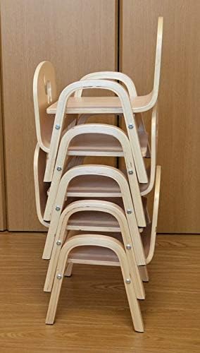 「組立済」MAMENCHI 木製キッズチェア 組立済 クマ (ナチュラル)