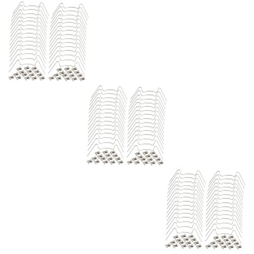 UPKOCH 3 Juegos Hebilla de fijación de jardinería acristalamiento Accesorios Vegetales Kit de reparación de Invernadero Clip de fijación de Alambre Acero Inoxidable Silver