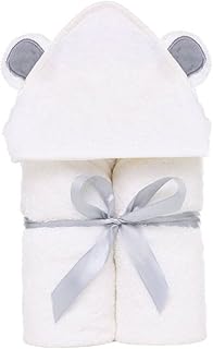 ibasenice Toalha De Banho Com Capuz Cobertor Para Meninos Roupão De Banho Infantil Toalha De Tecido Com Capuz Toalha De Bebê Macia Toalha De Bebê Com Capuz Branco Toalha De Banho De Bebê